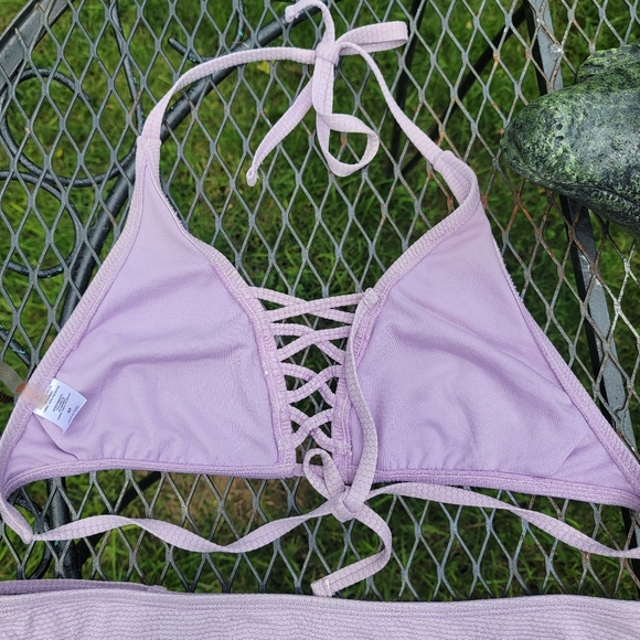Shade & Shore periwinkle purple bikini 2 pc Sz M - Picture 5 of 10